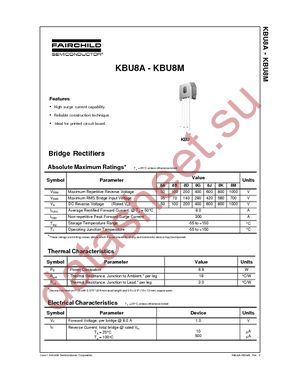 KBU8A datasheet  